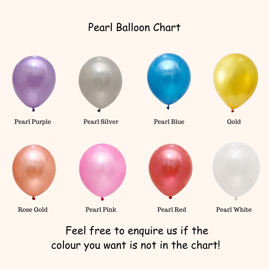 Latex balloon (Chrome and Pearl)