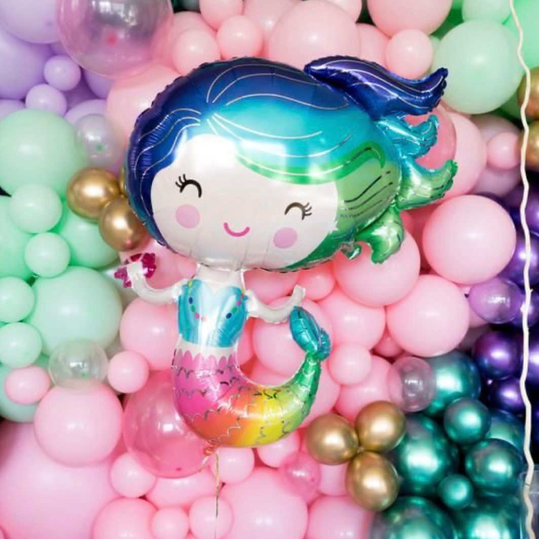 Colourful Mermaid Foil Balloons