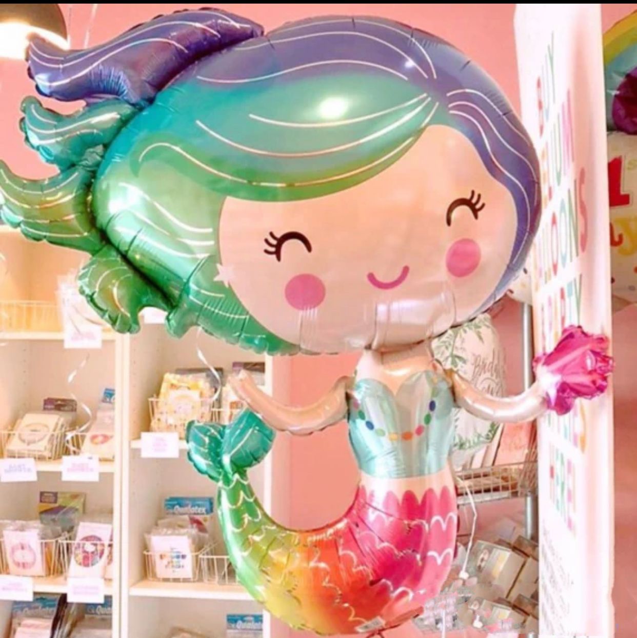 Colourful Mermaid Foil Balloons