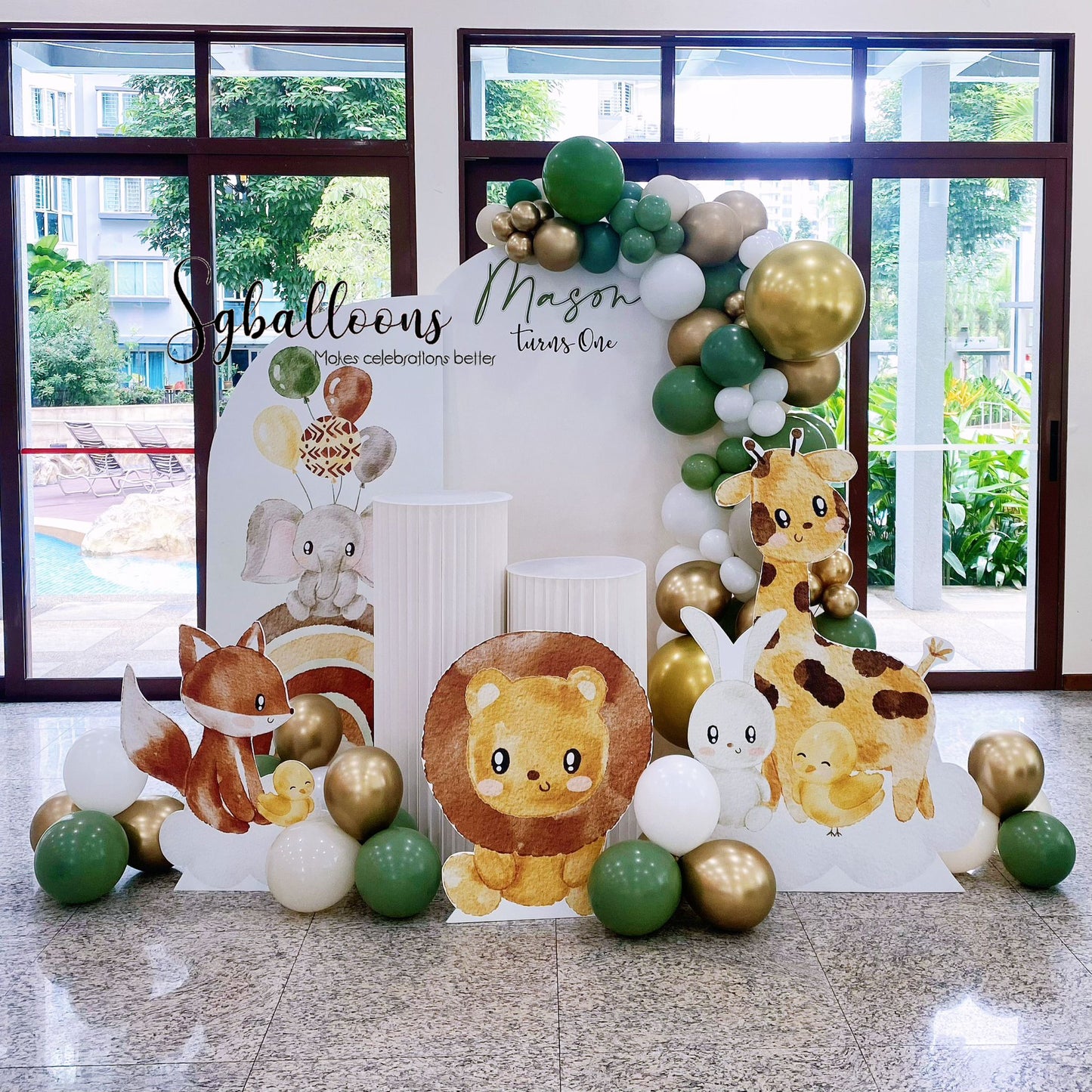 Cute safari backdrop