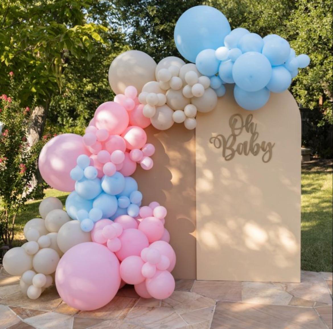 2 board Gender Reveal & Baby Shower Set-up