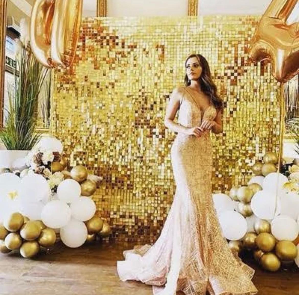 Sequin Tinsel Backdrop
