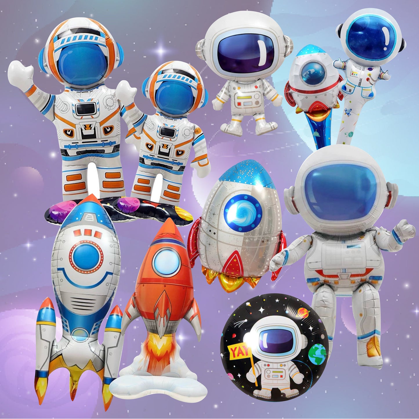 Astronaut theme foil balloons
