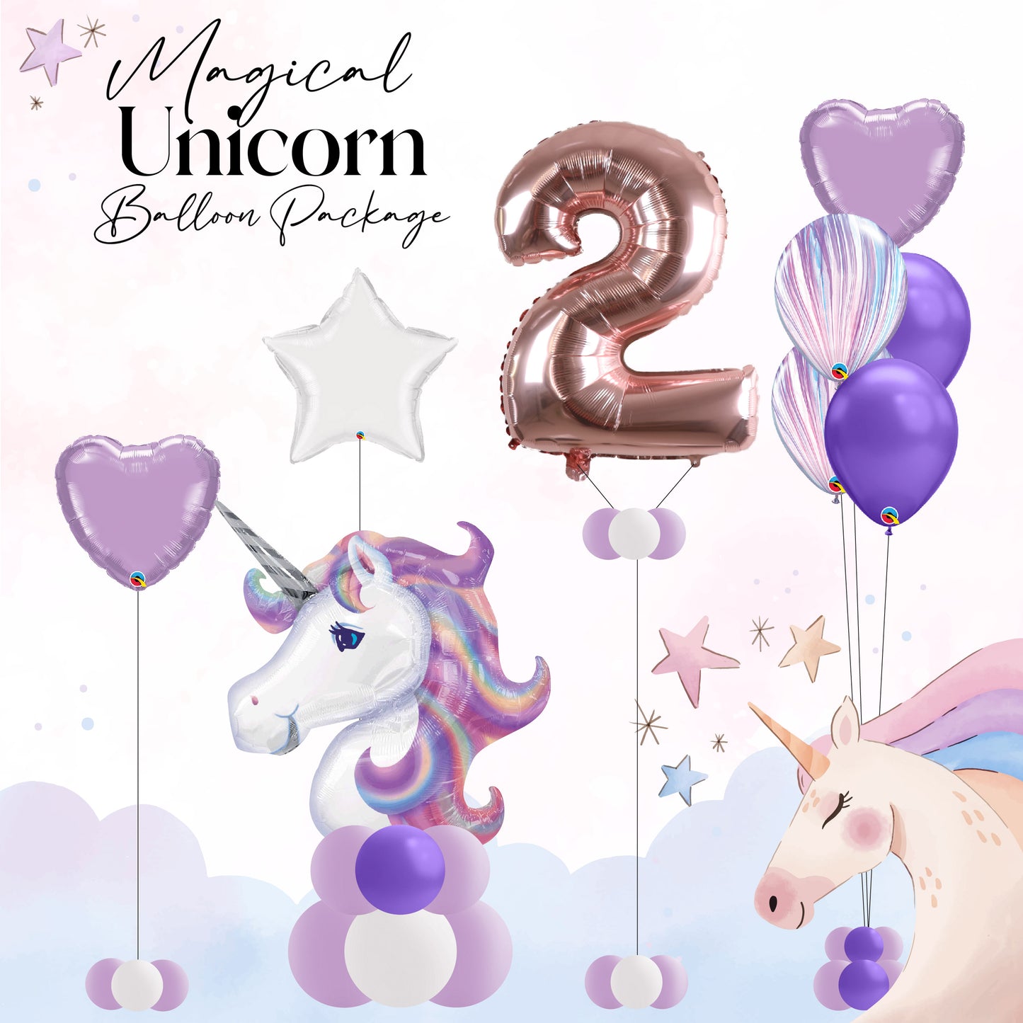 Magical Unicorn Balloon Package