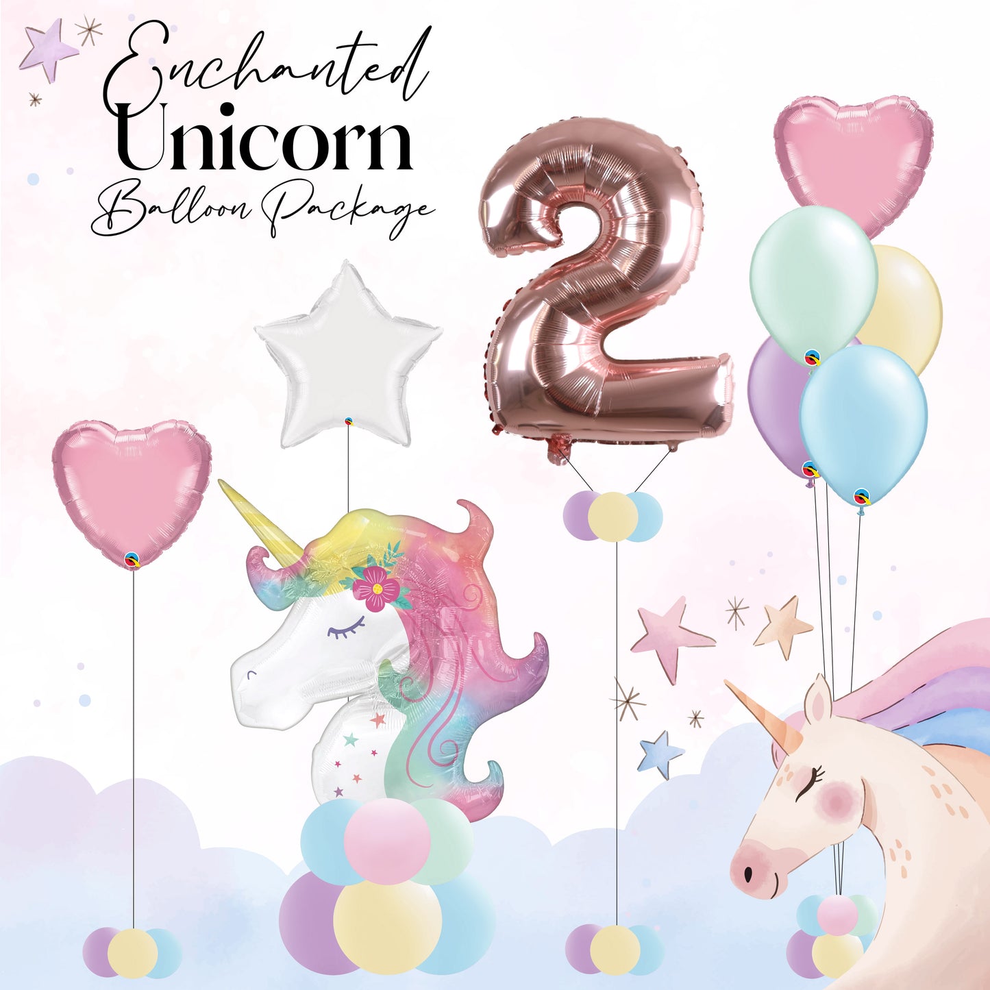 Enchanted Unicorn Balloon Package