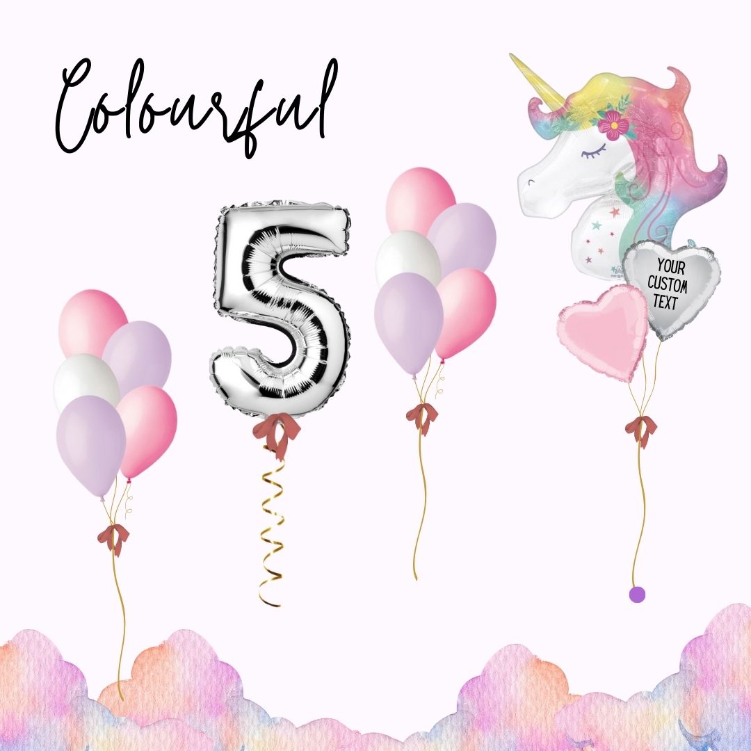 Sweet Unicorn Themed balloons