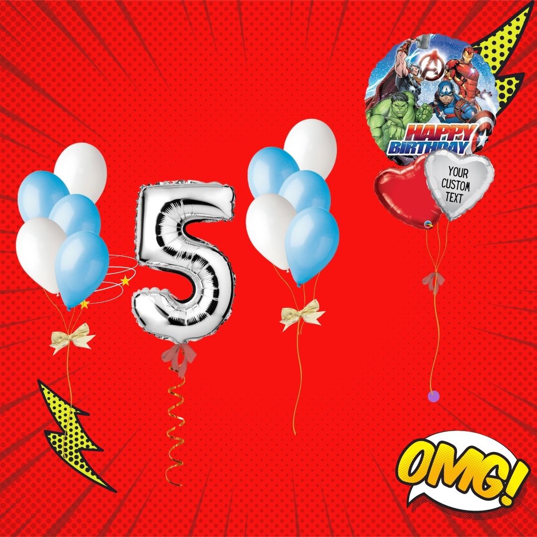 Super Hero Themed balloons