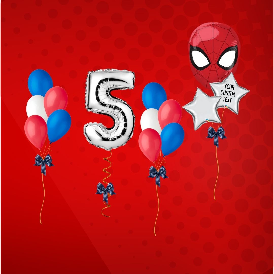 Spider Man Themed balloons