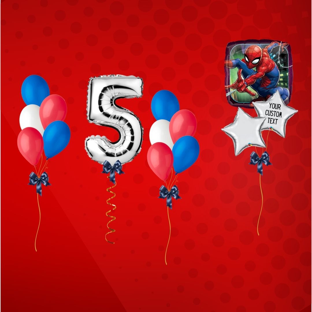 Spider Man Themed balloons