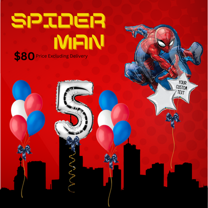 Spider Man Themed balloons