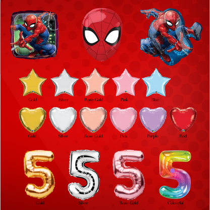 Spider Man Themed balloons