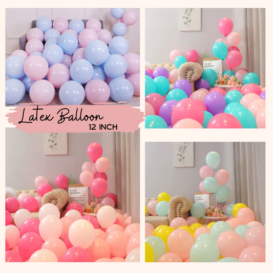 Single Latex balloon (Solid & Pastel)