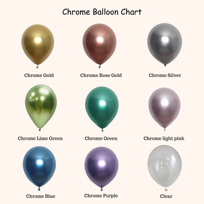 Latex balloon (Chrome and Pearl)