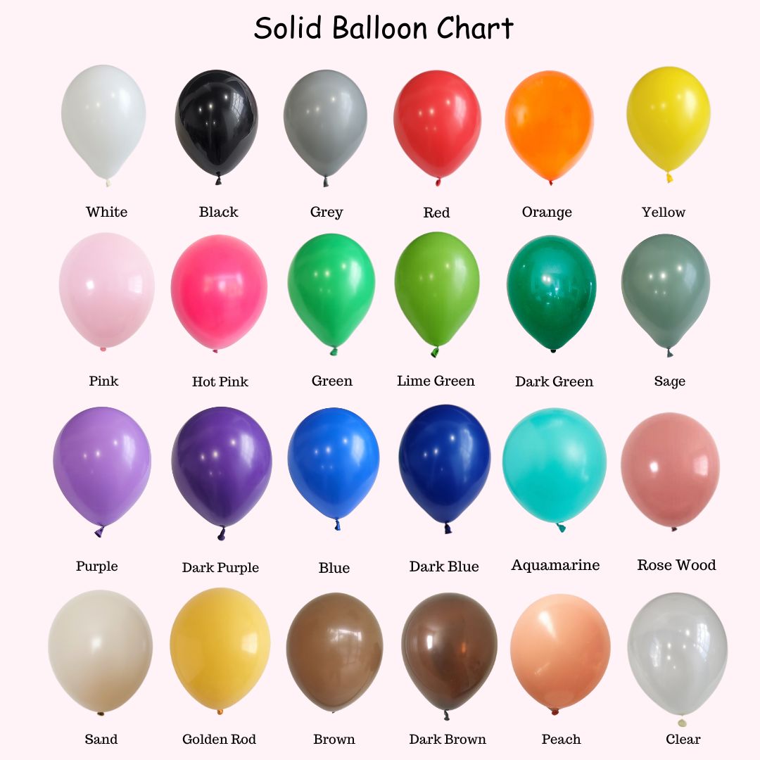 Chrome gold and pearl white theme customised balloon