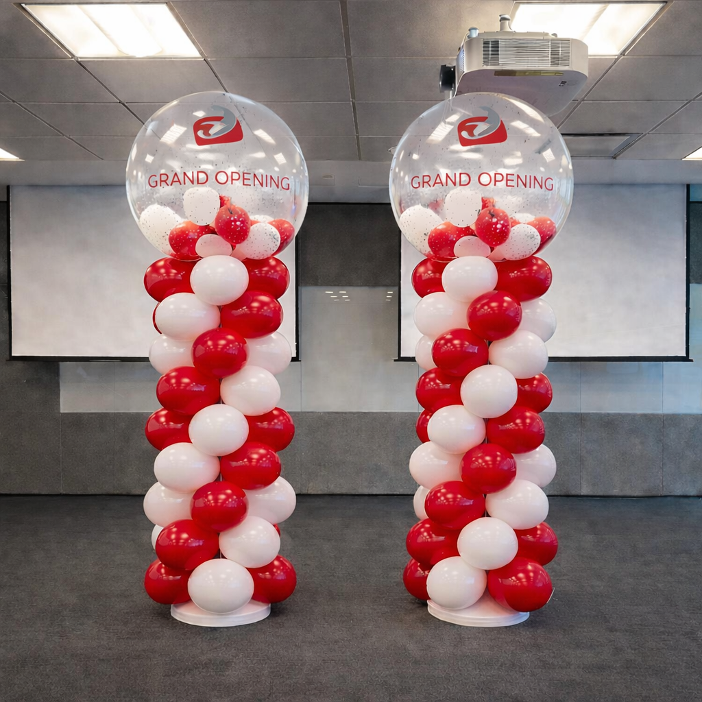 💛 36" Jumbo bubble balloon column + Delivery