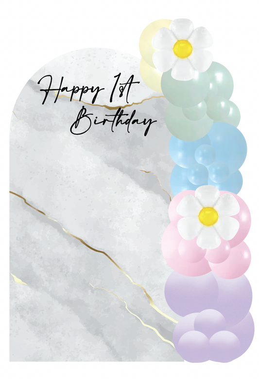 Marble theme + garland