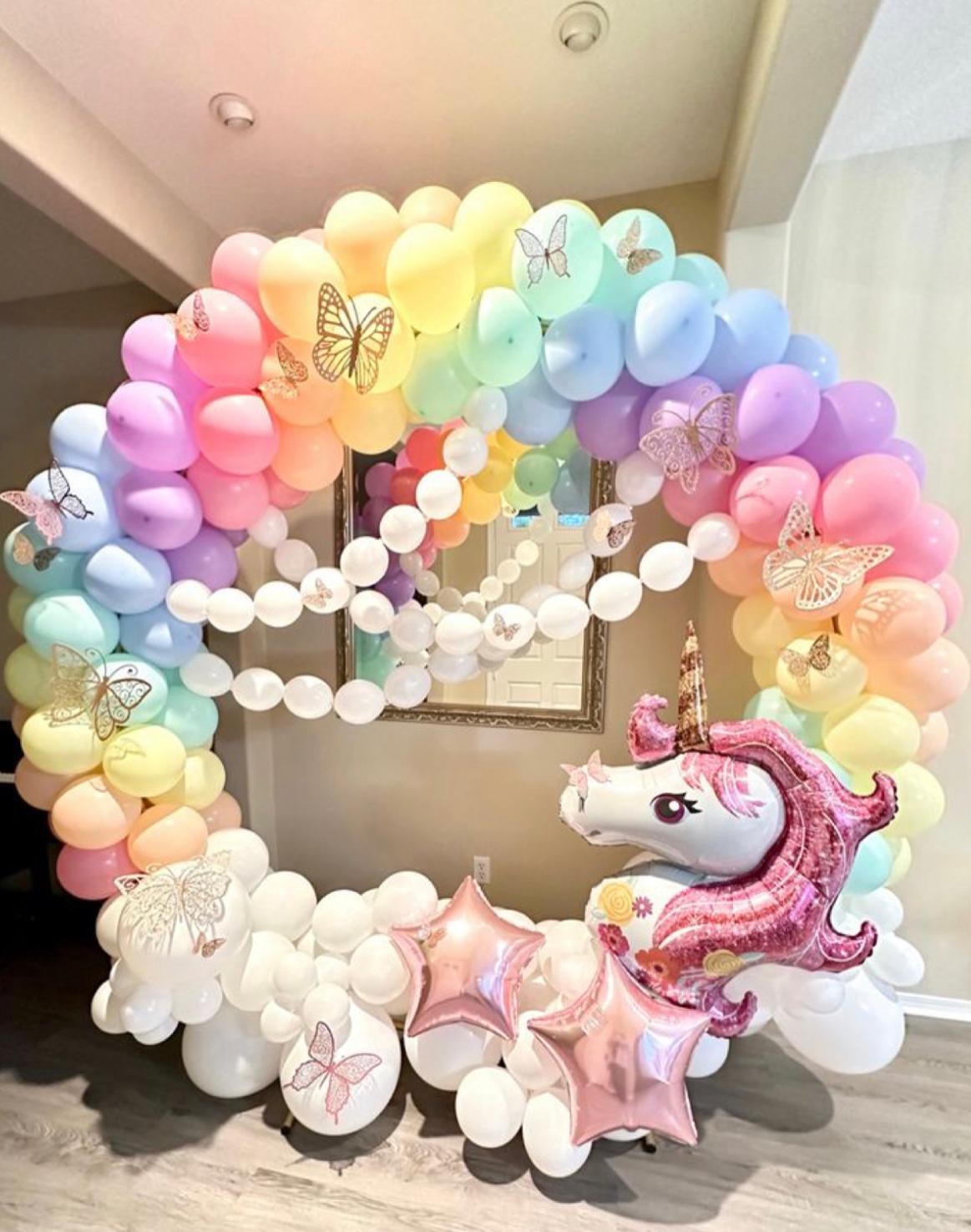 Unicorn Round Balloon Arch