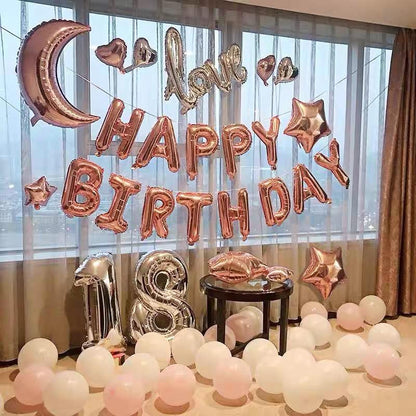 Surprise birthday set up