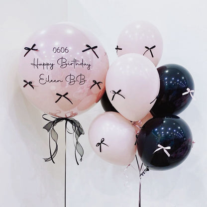 🧡 36" Customised Jumbo balloon with 7 balloon bouquet + Delivery