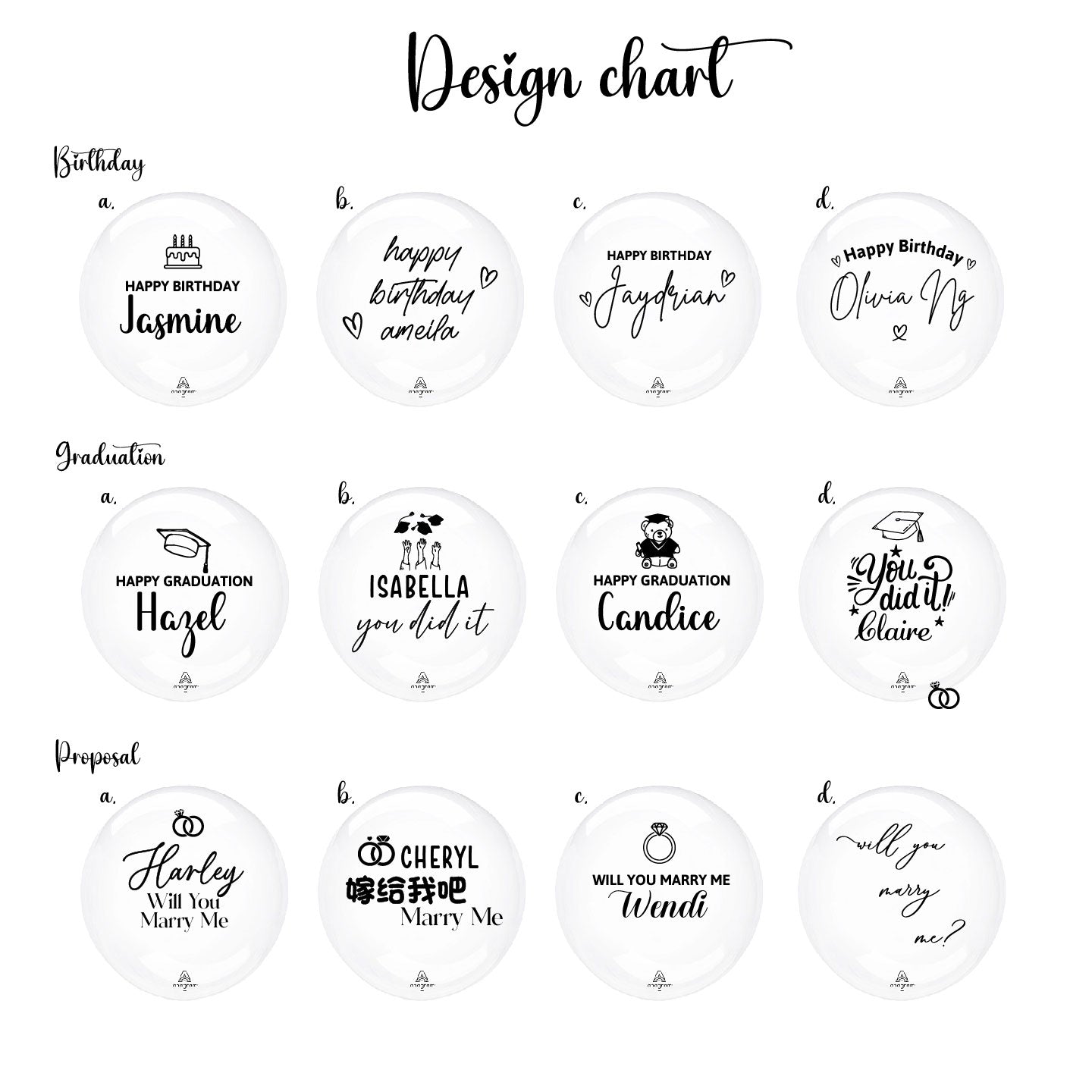 🧡 36" Customised Jumbo balloon with 7 balloon bouquet + Delivery