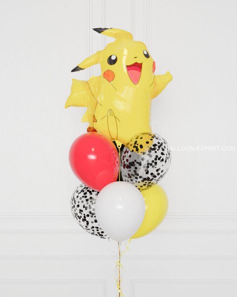 Pokemon theme helium bouquet