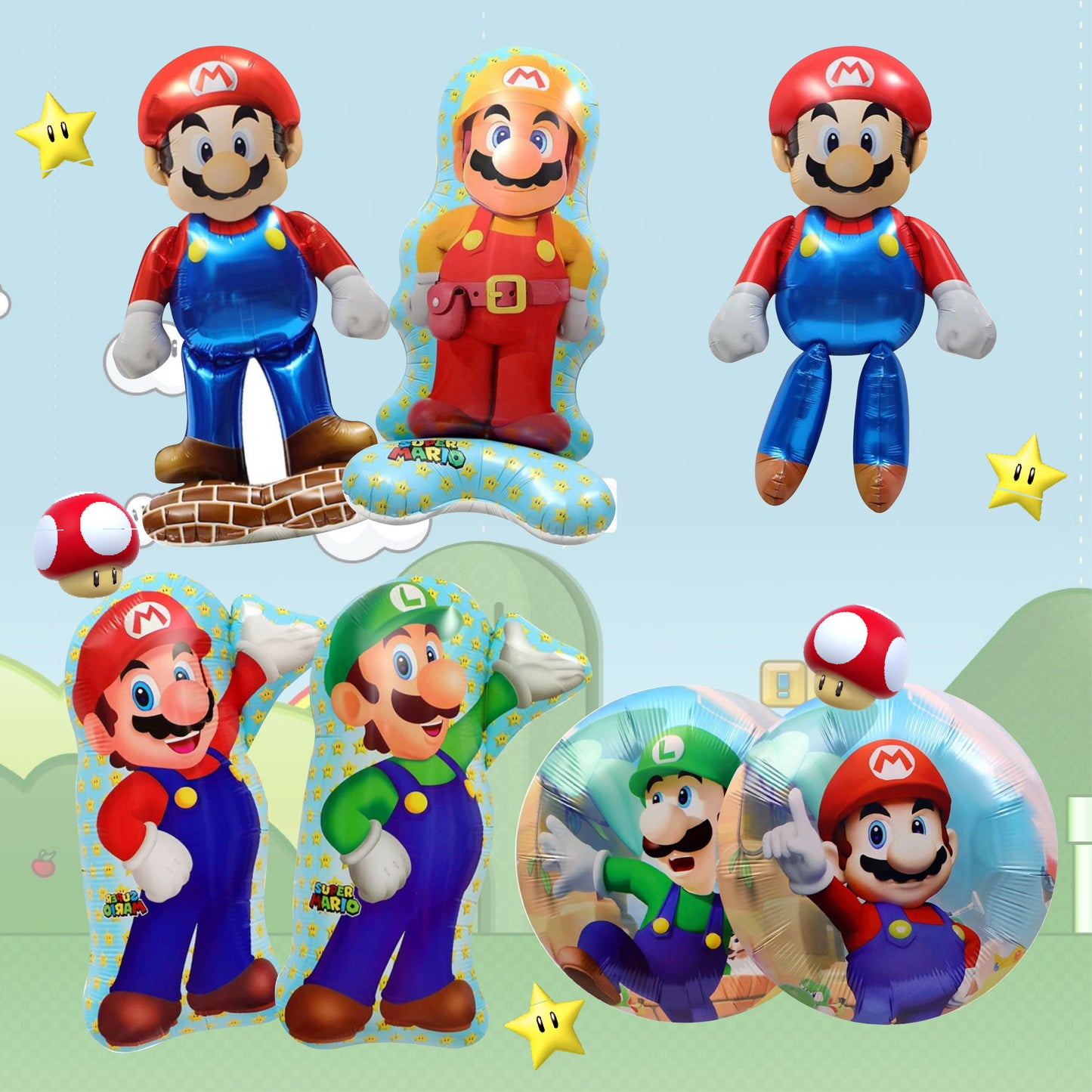 Mario Foil balloons
